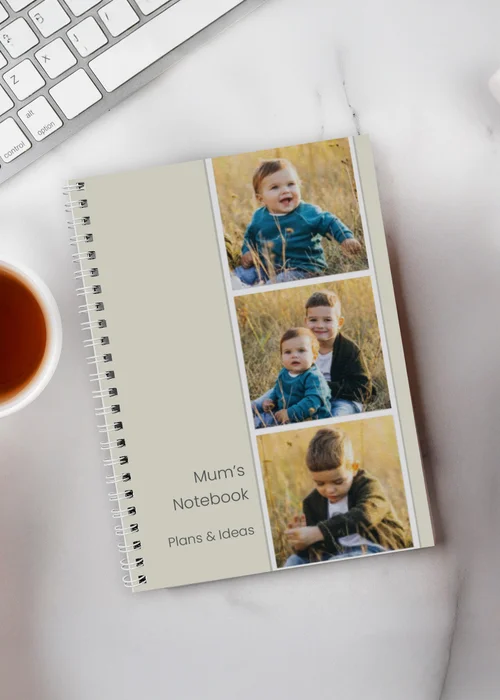 Personalised Memento Company Photo Upload Polaroid Notebook Multi - One Size Image 4