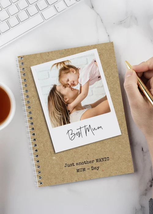 Personalised Memento Company Photo Upload Polaroid Notebook Multi - One Size Image 1
