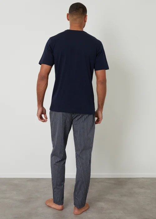 Threadbare Navy Stripe Pyjama Set - 2XL Image 2