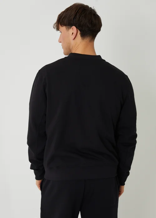 Threadbare Black Zip Through Sweat Bomber - XL Image 2