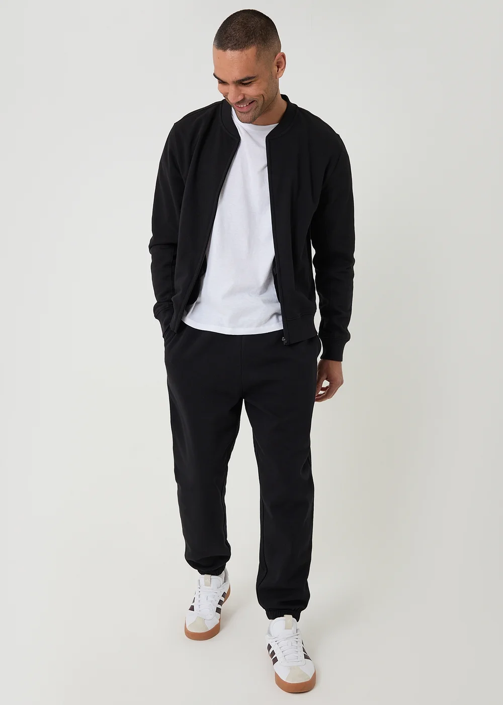 Threadbare Black Tapered Joggers - XL Image 3