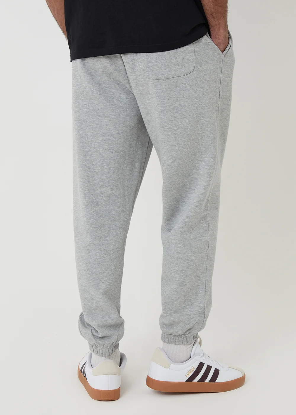 Threadbare Light Grey Tapered Joggers - L Image 2