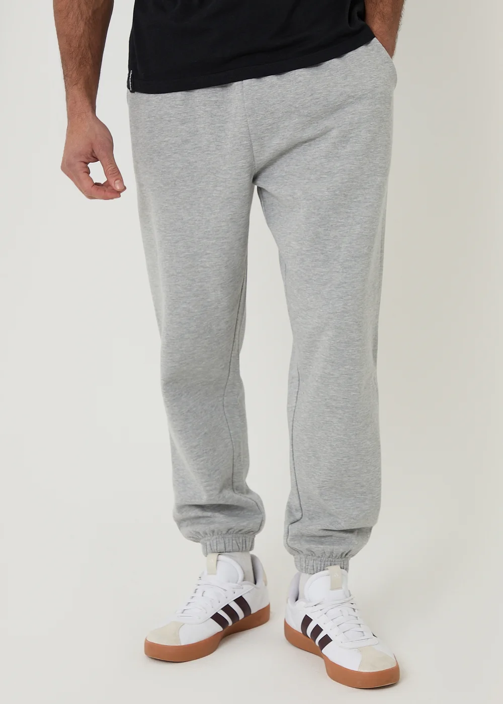 Threadbare Light Grey Tapered Joggers - L Image 1
