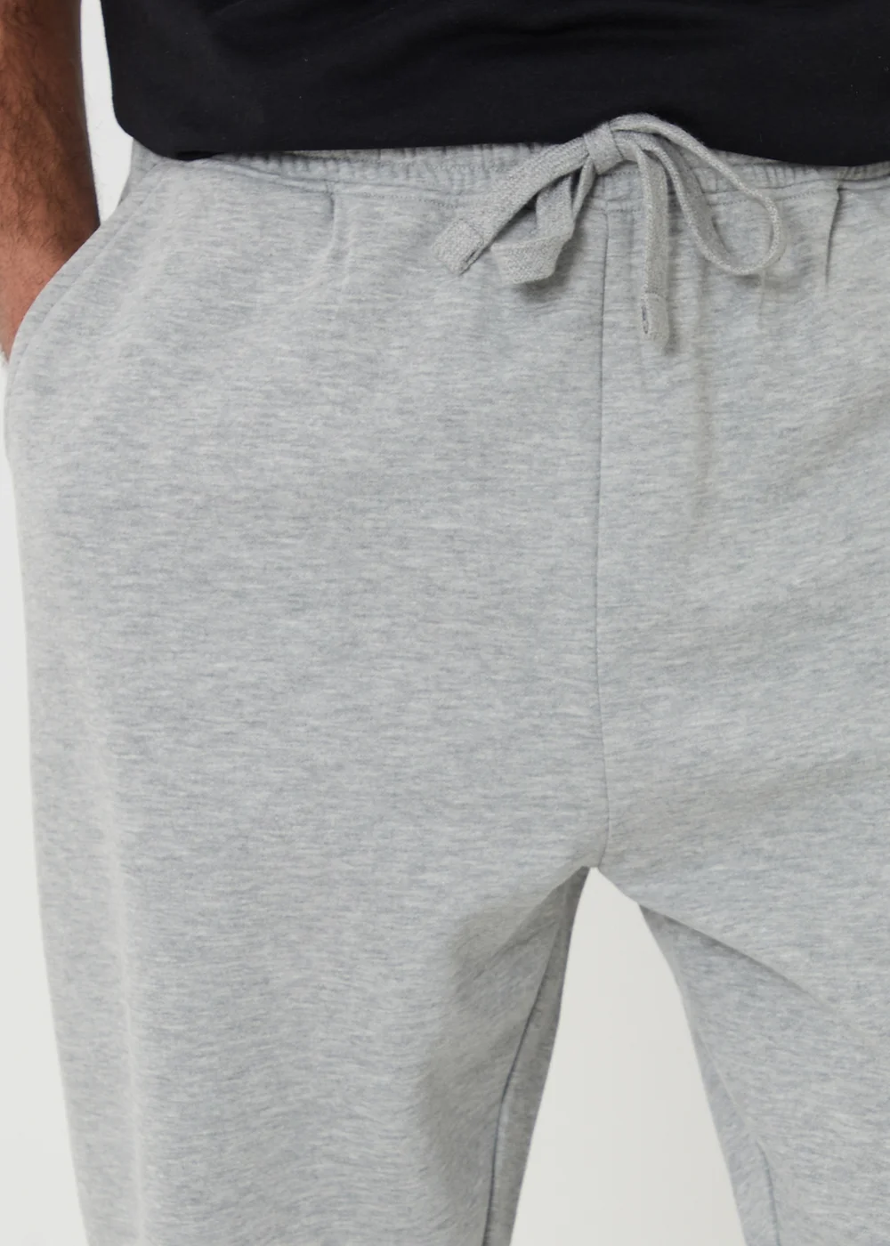 Threadbare Light Grey Tapered Joggers - L Image 4