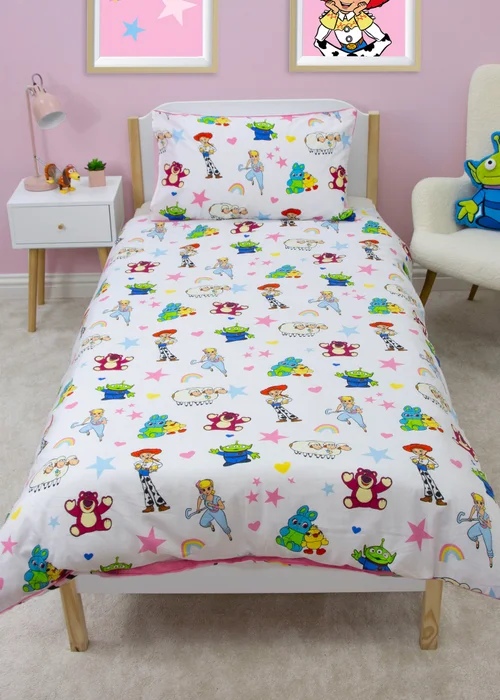 Toy Story Friendship Pink Duvet Cover - Single Image 3