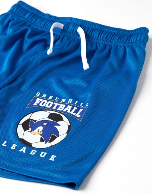 Vanilla Underground Sonic The Hedgehog Boys White Greenhill League Football Kit (3-12 Years) - 7-8 Yrs Image 5