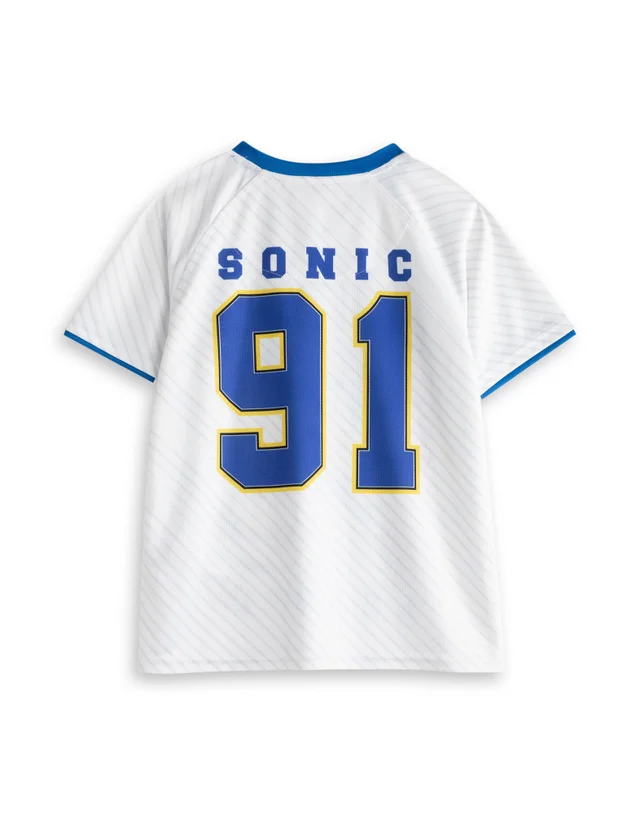 Vanilla Underground Sonic The Hedgehog Boys White Greenhill League Football Kit (3-12 Years)