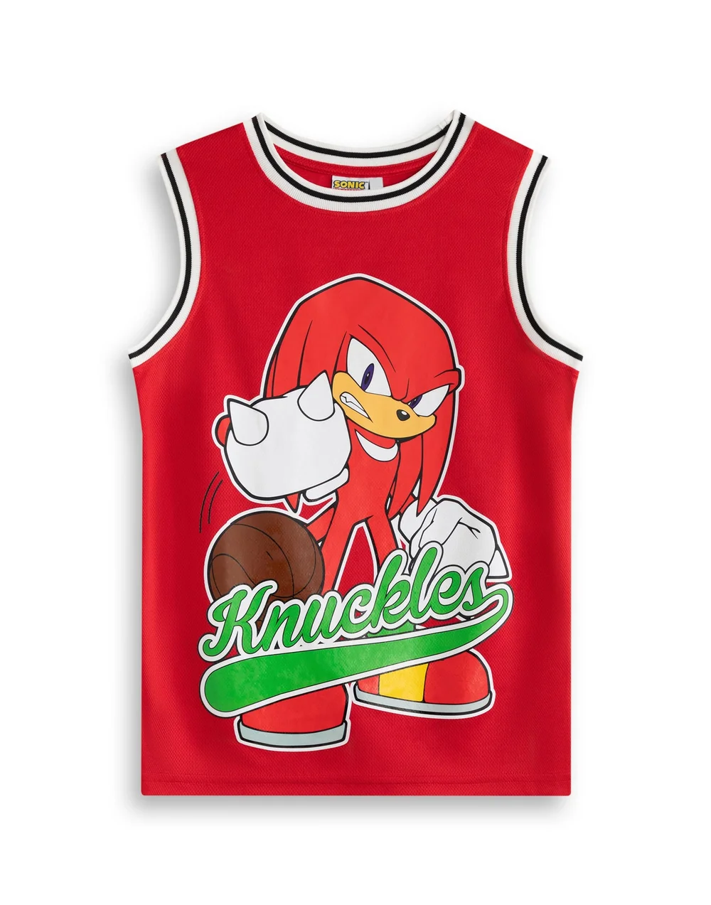 Vanilla Underground Sonic The Hedgehog Boys Red Knuckles 2 Piece Basketball Set (3-12 Years) - 8-9 yrs Image 3