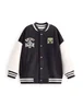 Vanilla Underground Minecraft Boys Black Creeper Varsity Jacket (5-14 Years) - 7-8 Yrs Image 1