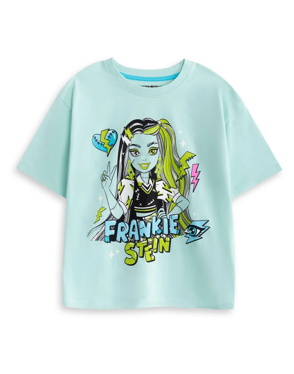 Vanilla Underground Monster High Girls Multicoloured Draculaura & Frankie Stein Short Pyjama Set (4-14 Years) - Pack of 2 - 9-10 Yrs Image 3