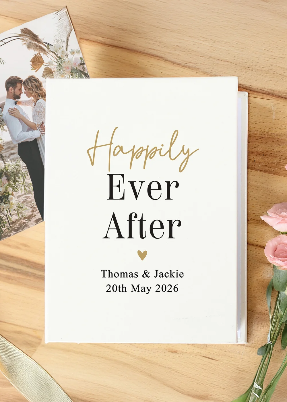 Personalised Memento Company Black & Gold Photo Album 6x4 - One Size Image 2