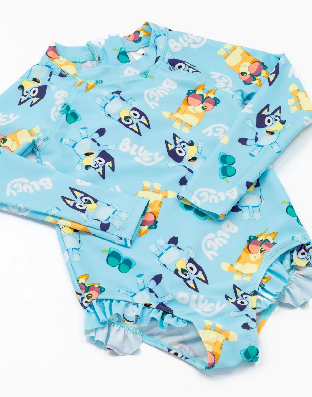 Vanilla Underground Bluey & Bingo Kids Long Sleeve One-Piece Swimsuit (18months - 7years) - 1.5-2 Yrs Image 3