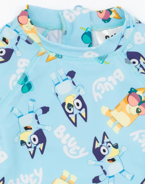 Vanilla Underground Bluey & Bingo Kids Long Sleeve One-Piece Swimsuit (18months - 7years) - 1.5-2 Yrs Image 4