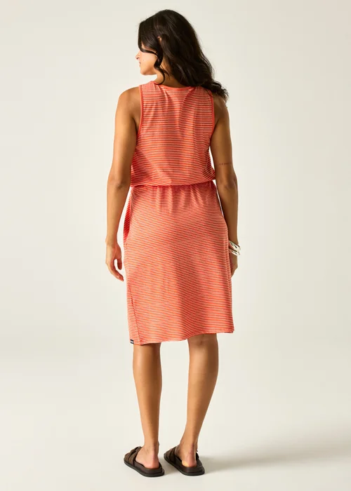 Regatta Tangerine Tango White Wavy Stripe Amorie Dress - 14 Image 2