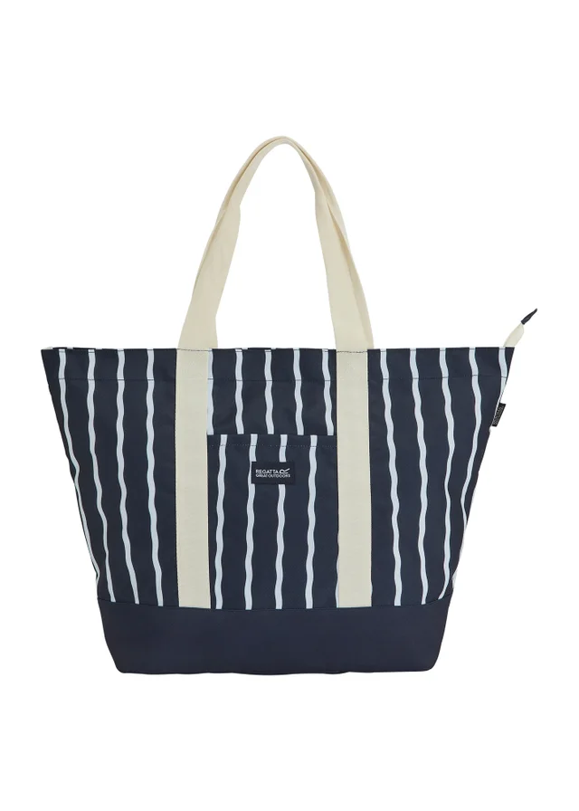 Regatta Navy White Stripe Boulder Beach Bag