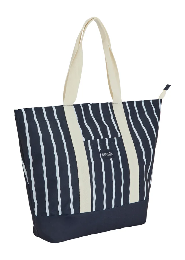 Regatta Navy White Stripe Boulder Beach Bag