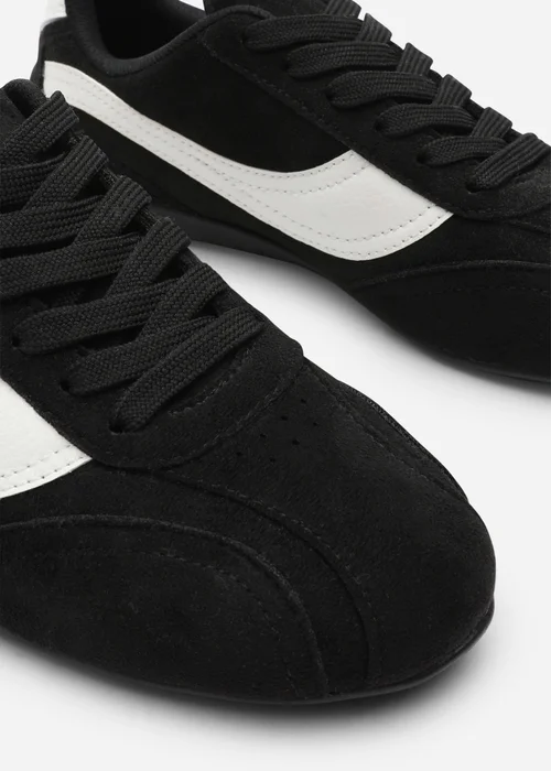 Where's That From Ulani Black Low-Top Lace-up Trainer - 7 Image 5