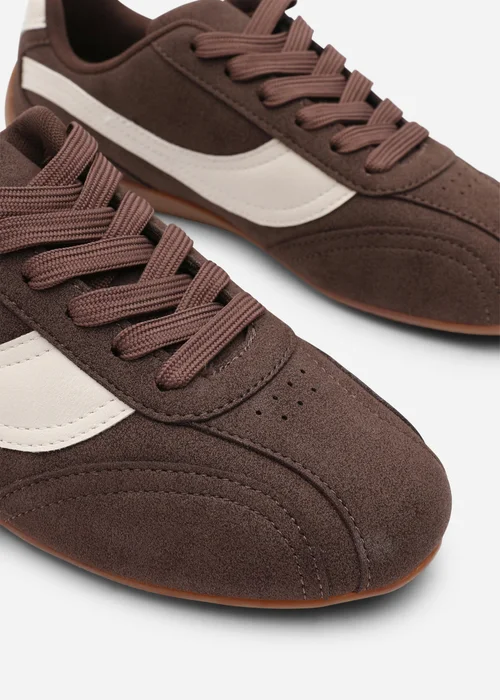 Where's That From Ulani Brown Low-Top Lace-up Trainer - 4 Image 5