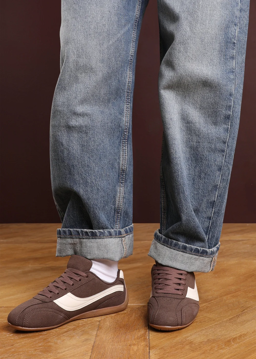 Where's That From Ulani Brown Low-Top Lace-up Trainer - 4 Image 6