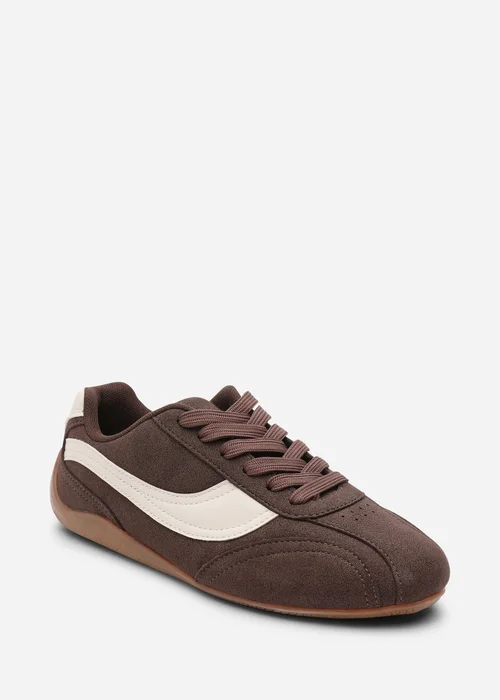 Where's That From Ulani Brown Low-Top Lace-up Trainer - 4 Image 3