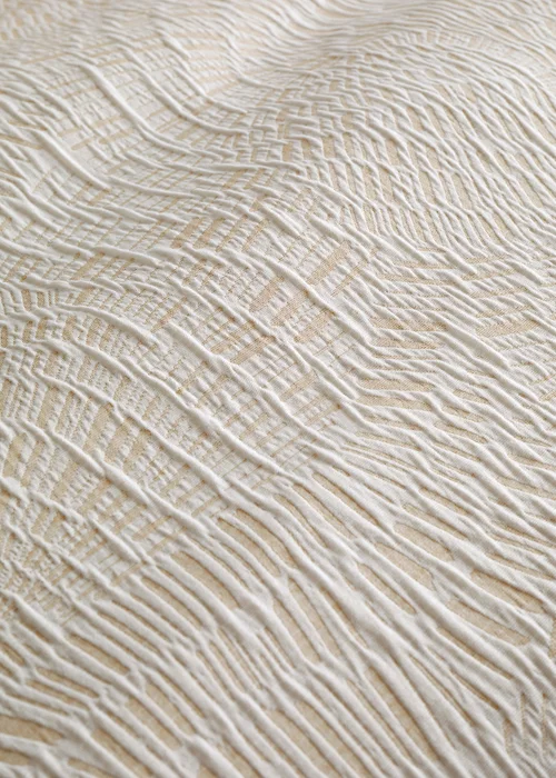 Appletree Fossil Jacquard Reversible Natural Duvet Cover Set - Single Image 3