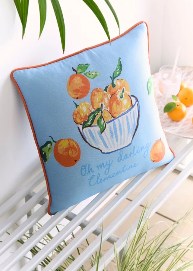 Fusion My Darling Clementine Showerproof Multi Colour Filled Cushion