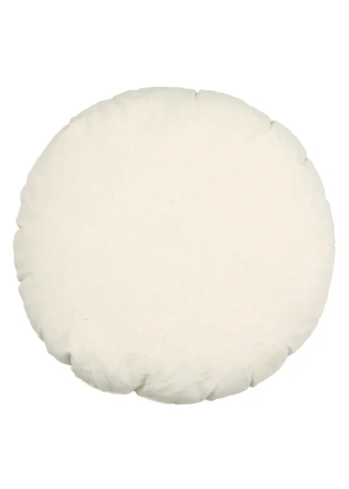 Fusion Soleil EmroideredYellow Round Cushion - 40cm Image 3