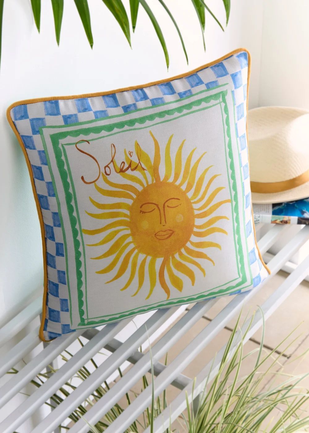 Fusion Soleil Sun Outdoor Showerproof Multi Colour Filled Cushion - 43W X 43D Image 1