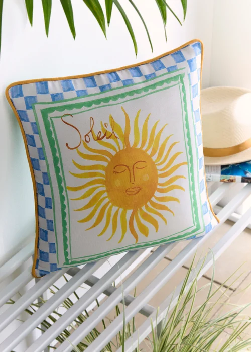 Fusion Soleil Sun Outdoor Showerproof Multi Colour Filled Cushion - 43W X 43D Image 1