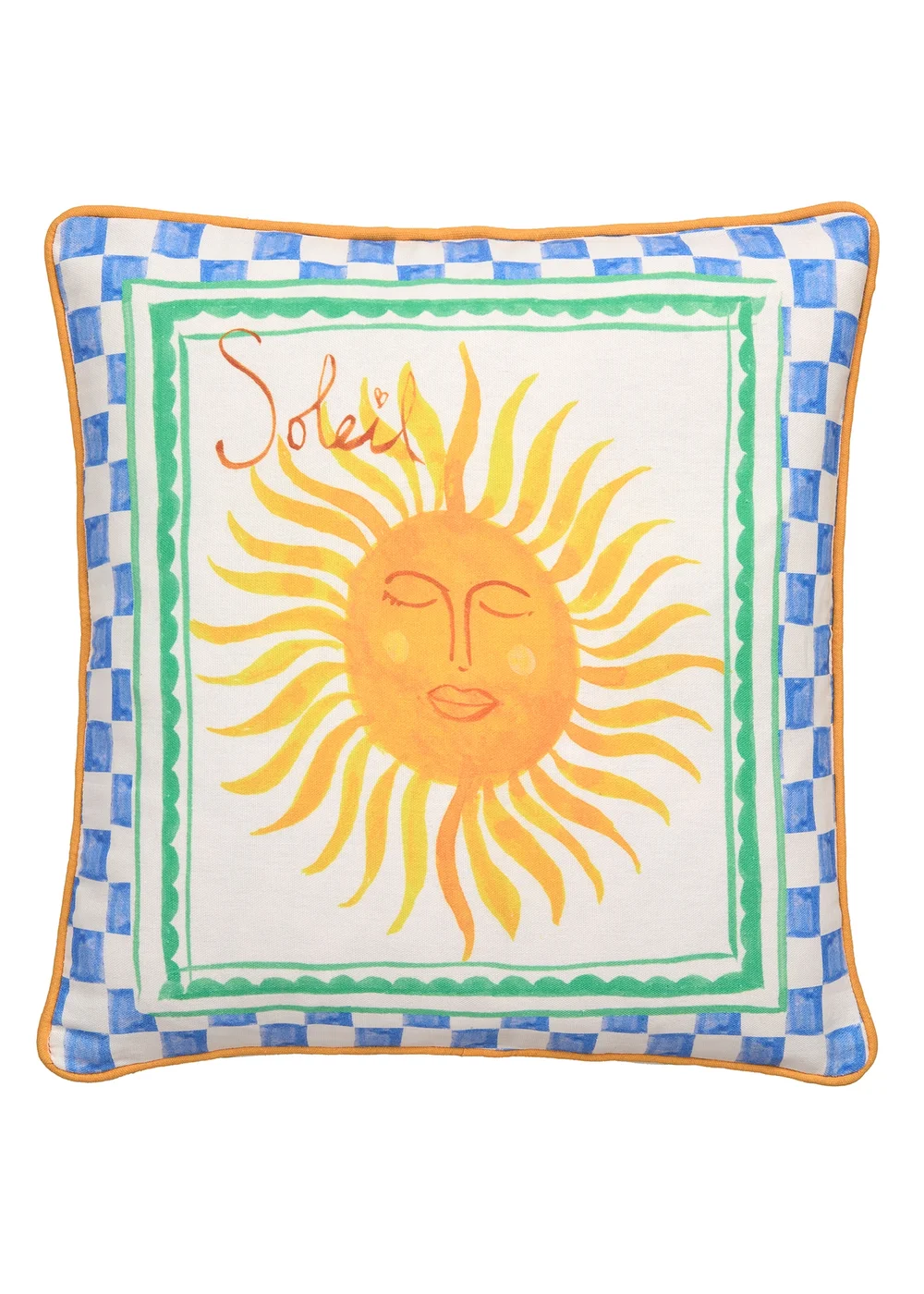 Fusion Soleil Sun Outdoor Showerproof Multi Colour Filled Cushion - 43W X 43D Image 2