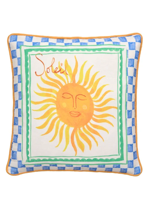 Fusion Soleil Sun Outdoor Showerproof Multi Colour Filled Cushion - 43W X 43D Image 2