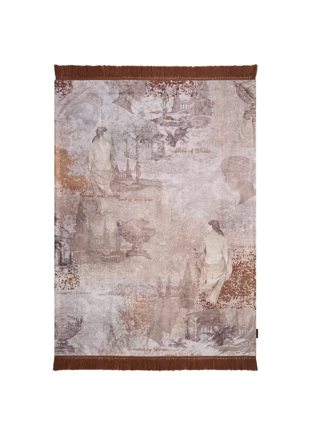 Laurence Llewelyn-Bowen Venus Primavera Velvet Natural Throw - 130 x 180cm Image 3