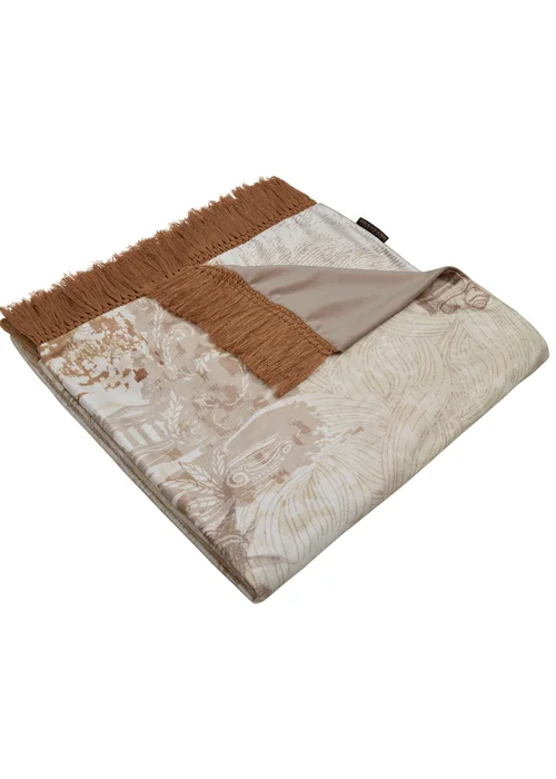 Laurence Llewelyn-Bowen Venus Primavera Velvet Natural Throw - 130 x 180cm Image 2
