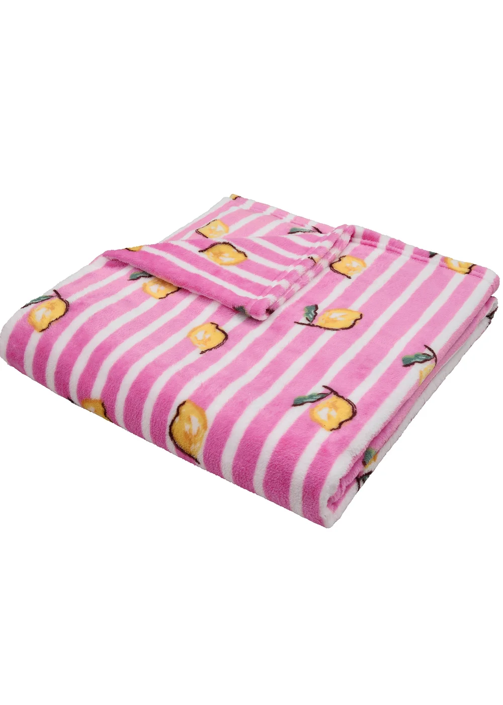 Fusion Summer Fruits Super Soft Pink Throw - 120 X 150 Image 2
