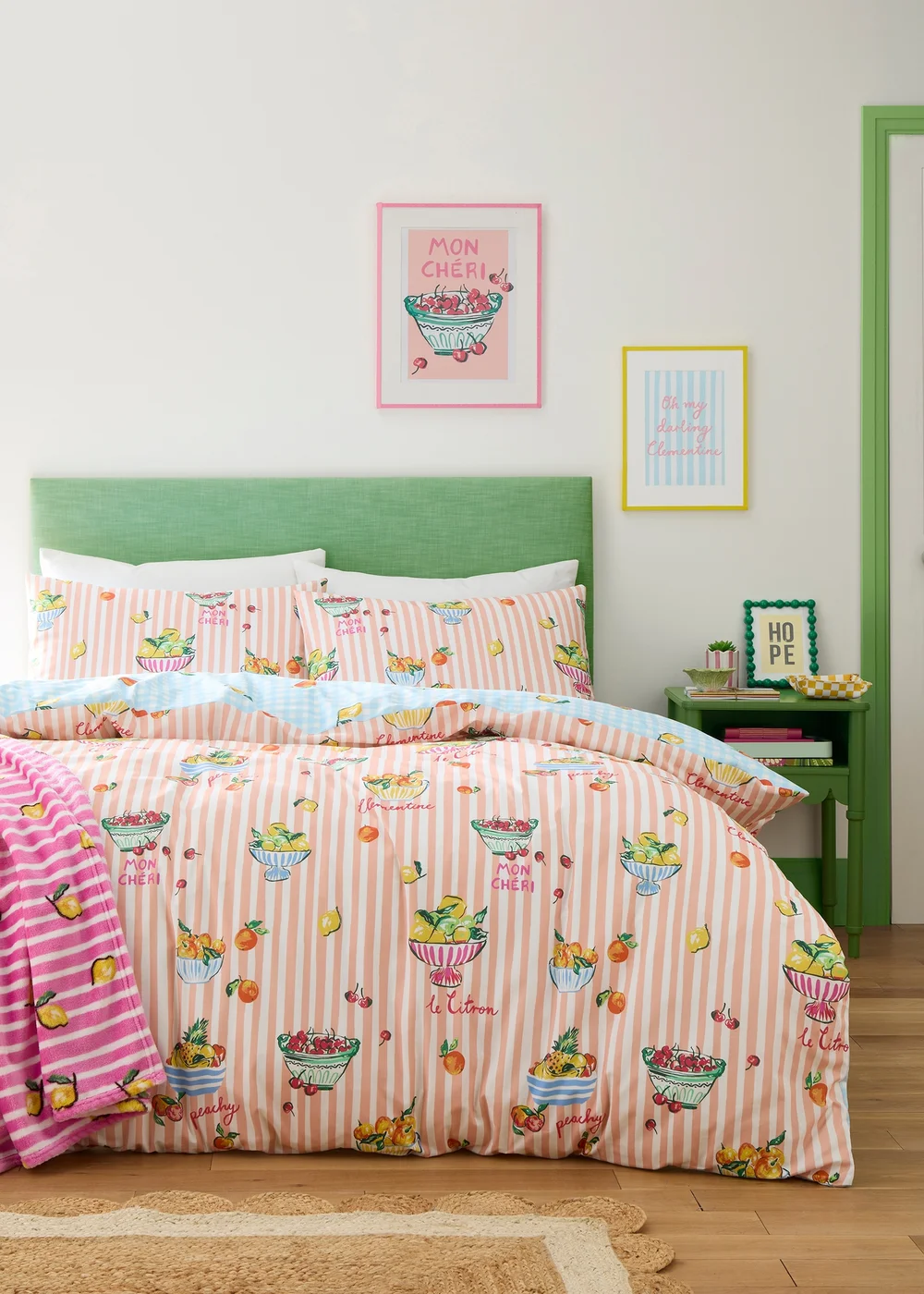 Fusion Summer Fruits Super Soft Pink Throw - 120 X 150 Image 5