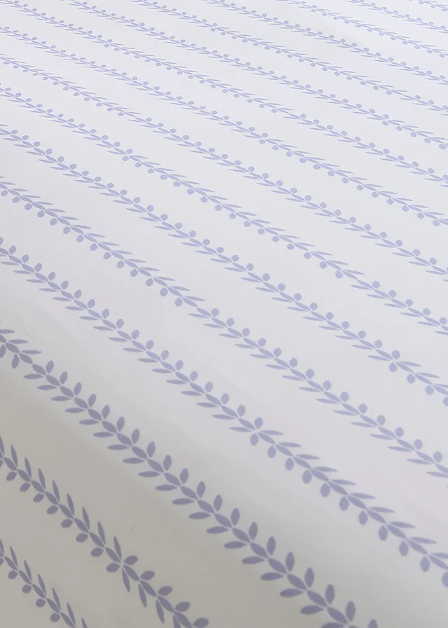 Dreams & Drapes Sweetpea Floral Breathable Lilac Fitted Bed Sheet