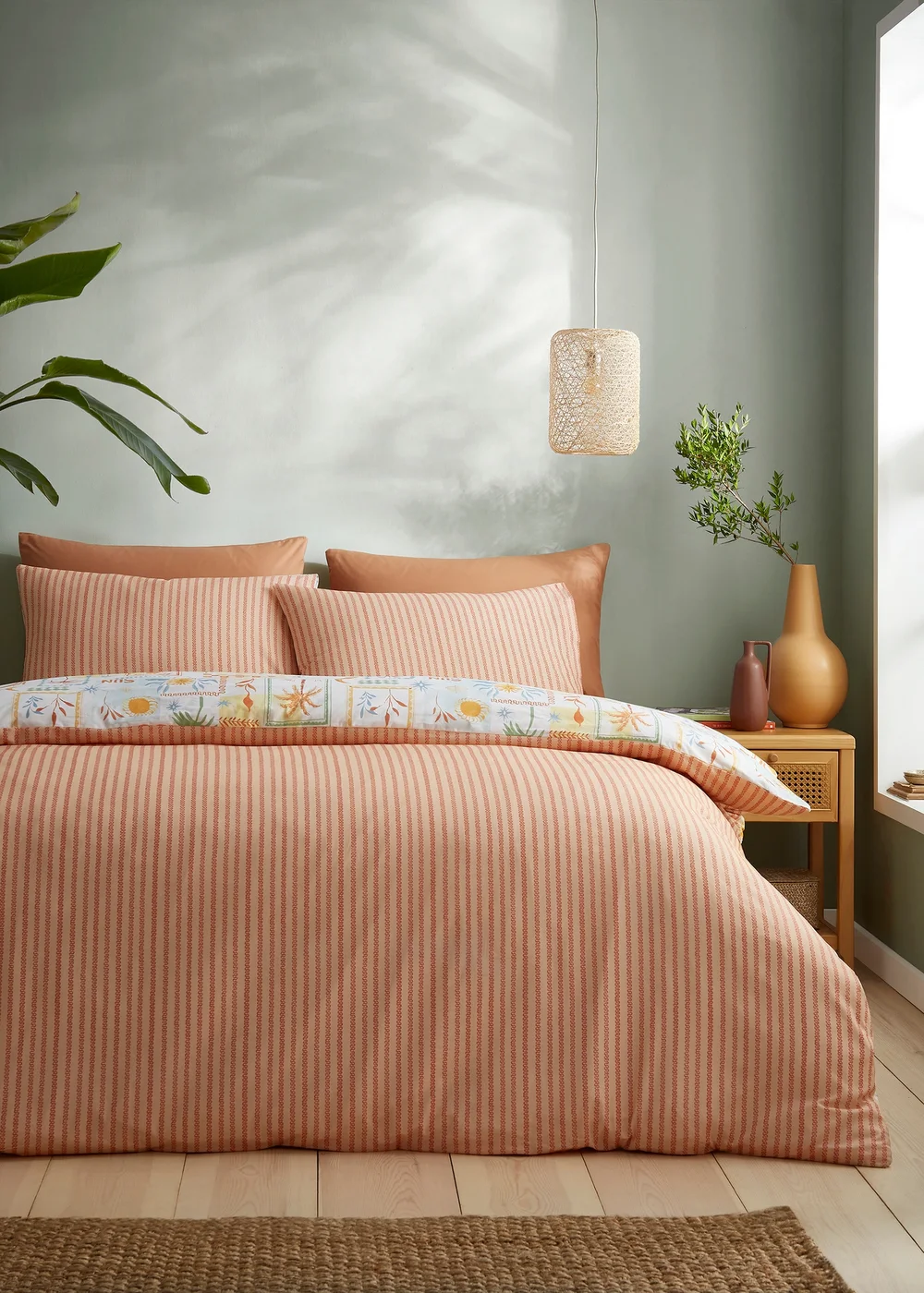 Fusion Soleil Reversible Multi Colour Duvet Cover Set - Single Image 4