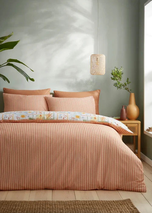 Fusion Soleil Reversible Multi Colour Duvet Cover Set - Single Image 4