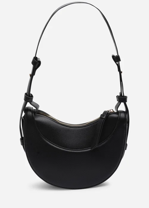 Where's That From Womens Envie Crescent Faux Leather Shoulder Bag in Black - One Size Image 1
