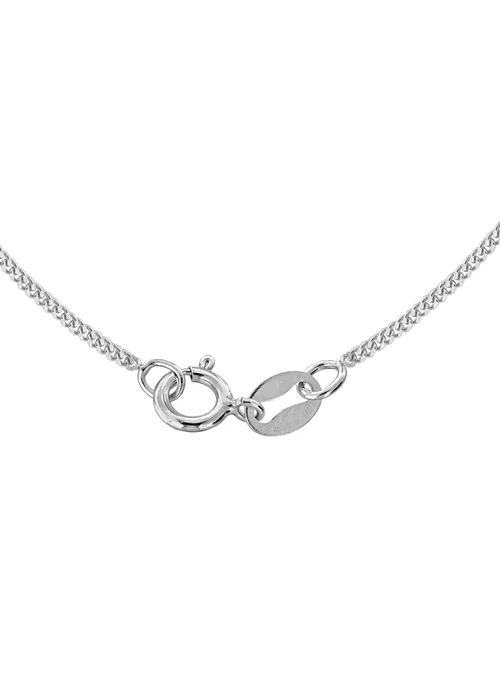 Golden Moments Sterling Silver Angel Round Medal Pendant On Chain - One Size Image 2