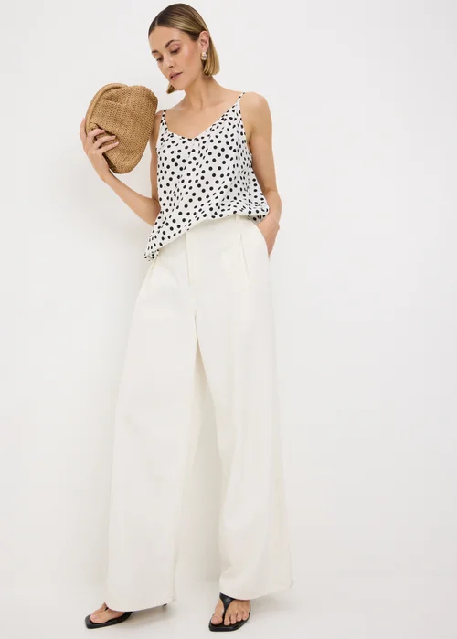 Cream Spot Print Cami Top - 26 Image 2