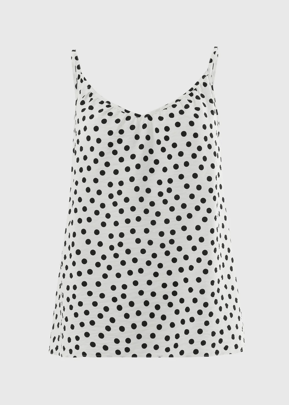 Cream Spot Print Cami Top - 8 Image 1