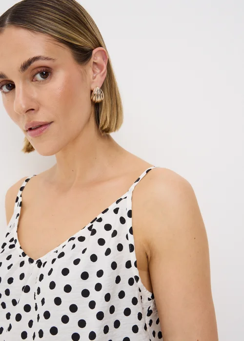 Cream Spot Print Cami Top - 26 Image 3