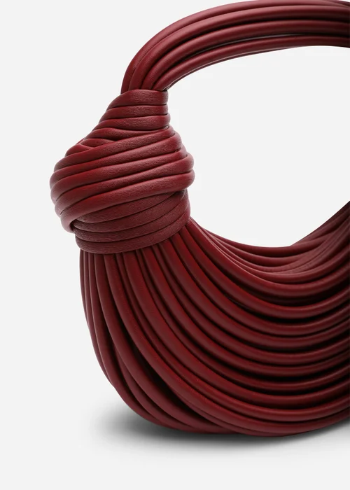 Where's That From Womens Blossom Curved Maroon Metallic Shoulder Bag - One Size Image 4