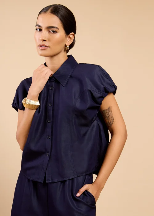 Little Mistress Indigo Denim Top - 10 Image 1