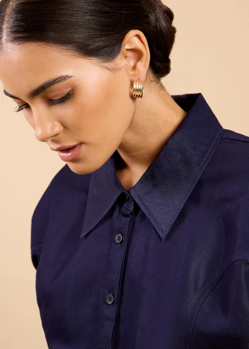 Little Mistress Indigo Denim Top - 10 Image 3