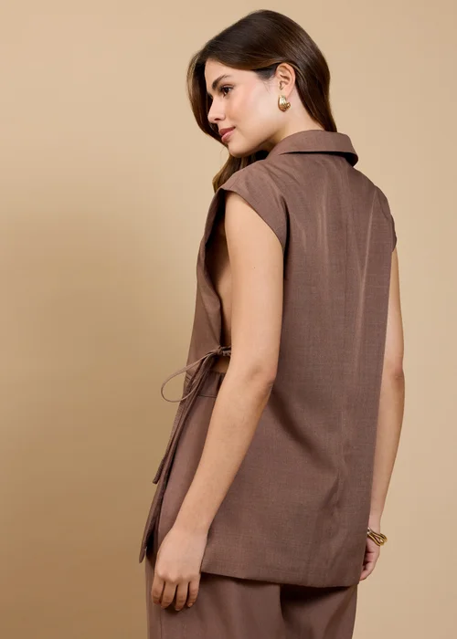 Little Mistress Mink Side Tie Waistcoat - 10 Image 2