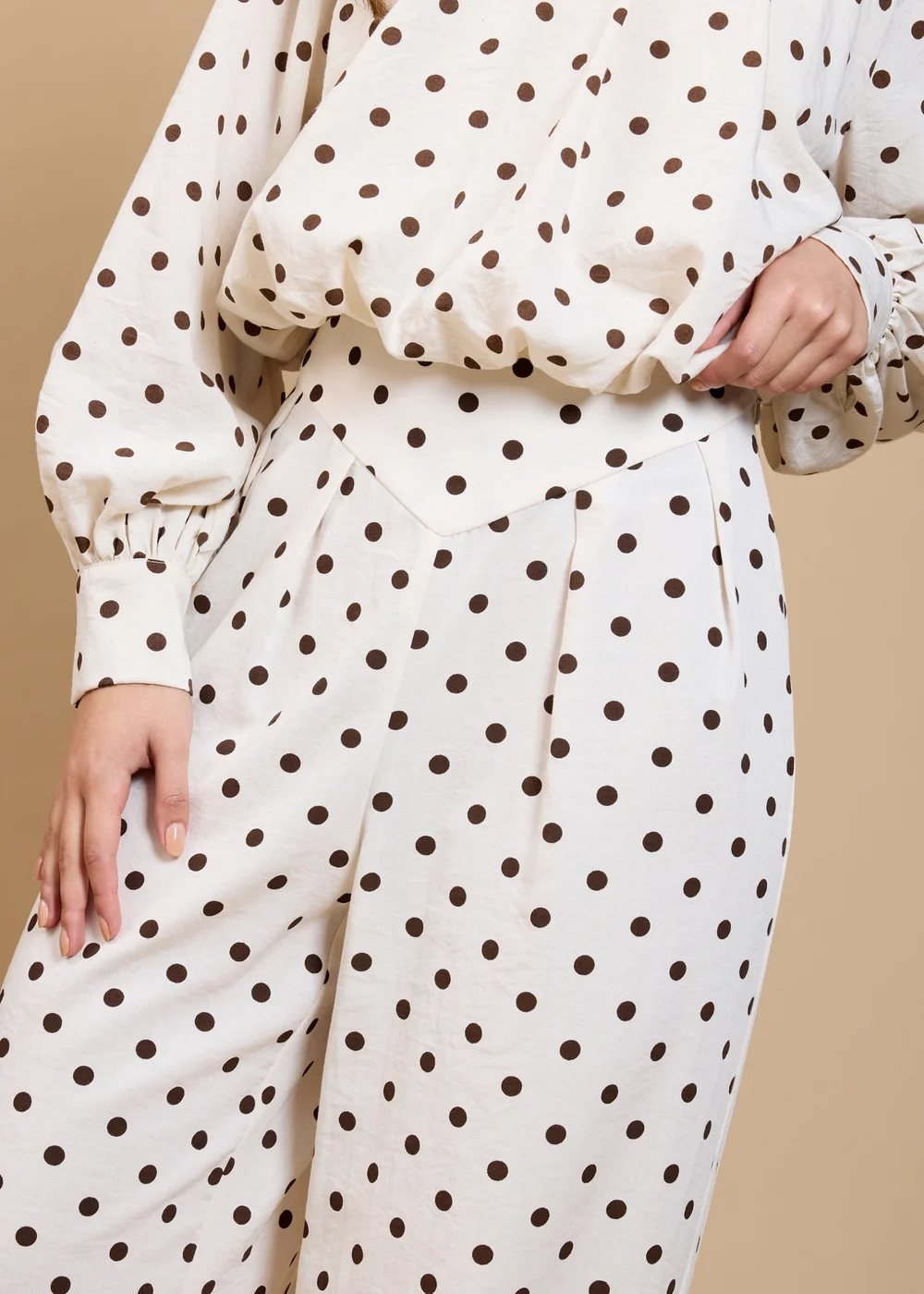 Little Mistress Polka Dot Wide Leg Trousers - 14 Image 3