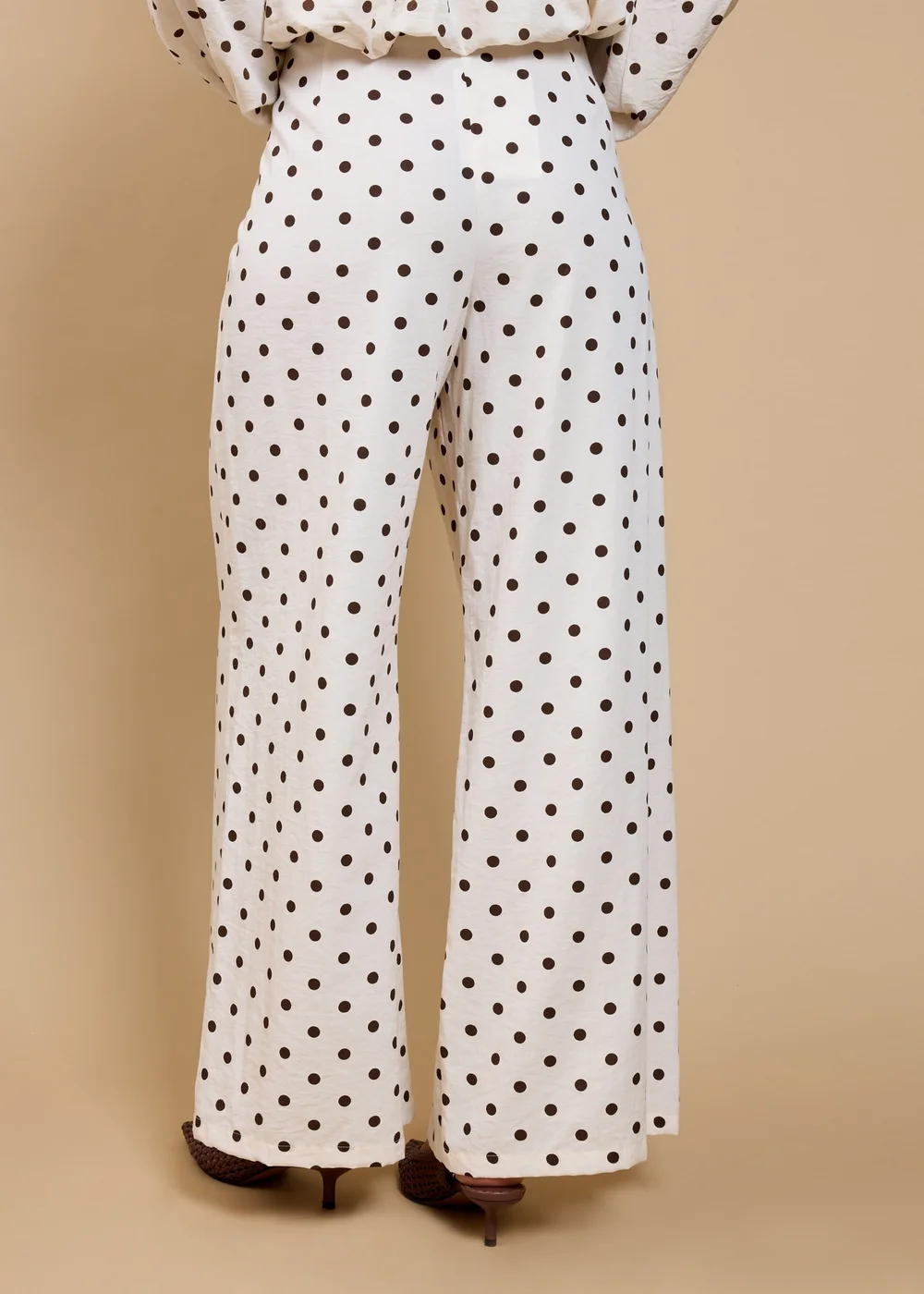 Little Mistress Polka Dot Wide Leg Trousers - 14 Image 2