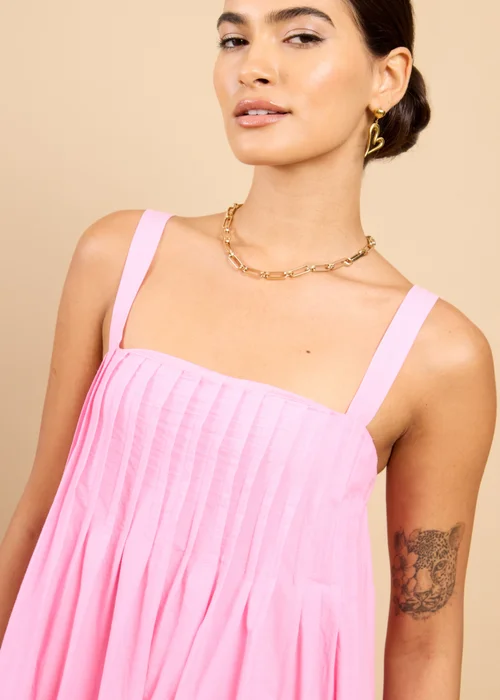 Little Mistress Pink Embroidered Hem Midaxi Dress Vicky Pattison EDIT - 10 Image 3